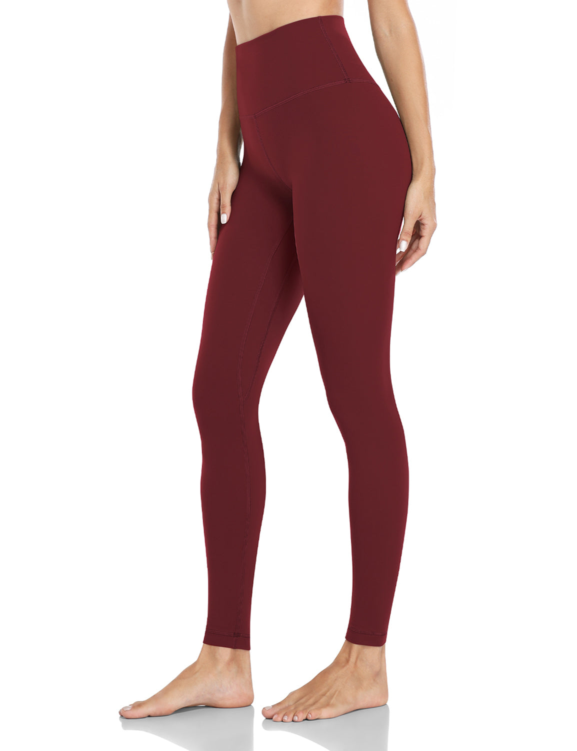  HeyNuts Essential High Waisted Yoga Leggings For Tall Women, Buttery  Soft Full Length Workout Pants 28 Java Coffee XS