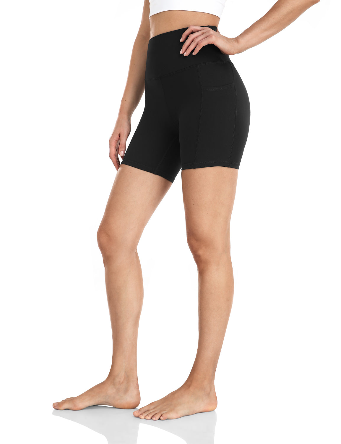 Trendy ShoSho Yoga Shorts with Pockets-2 Pack