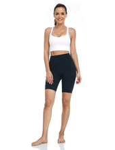 Load image into Gallery viewer, HeyNuts Essential Yoga Shorts 8&#39;&#39; Biker Shorts with Side Pockets
