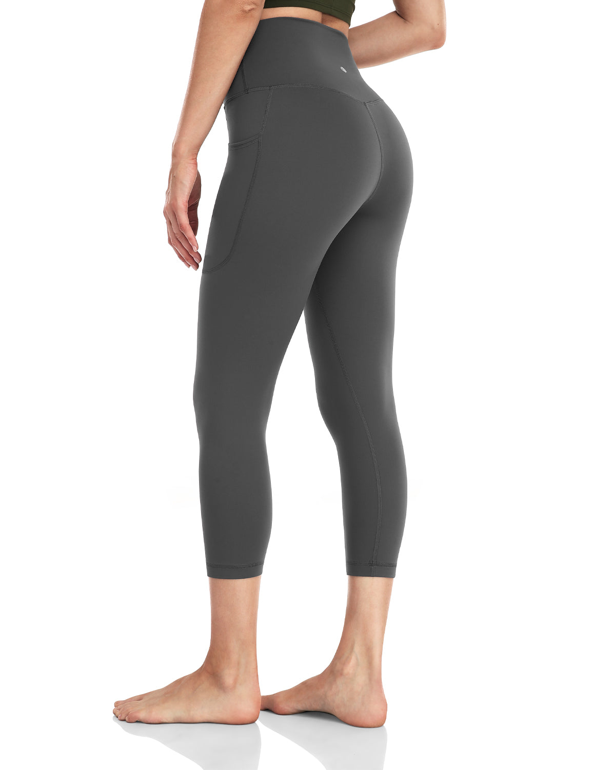 HeyNuts Essential High Waisted Yoga Capris Leggings, Tummy Control Workout  Cropped Pants 21'' : : Clothing, Shoes & Accessories