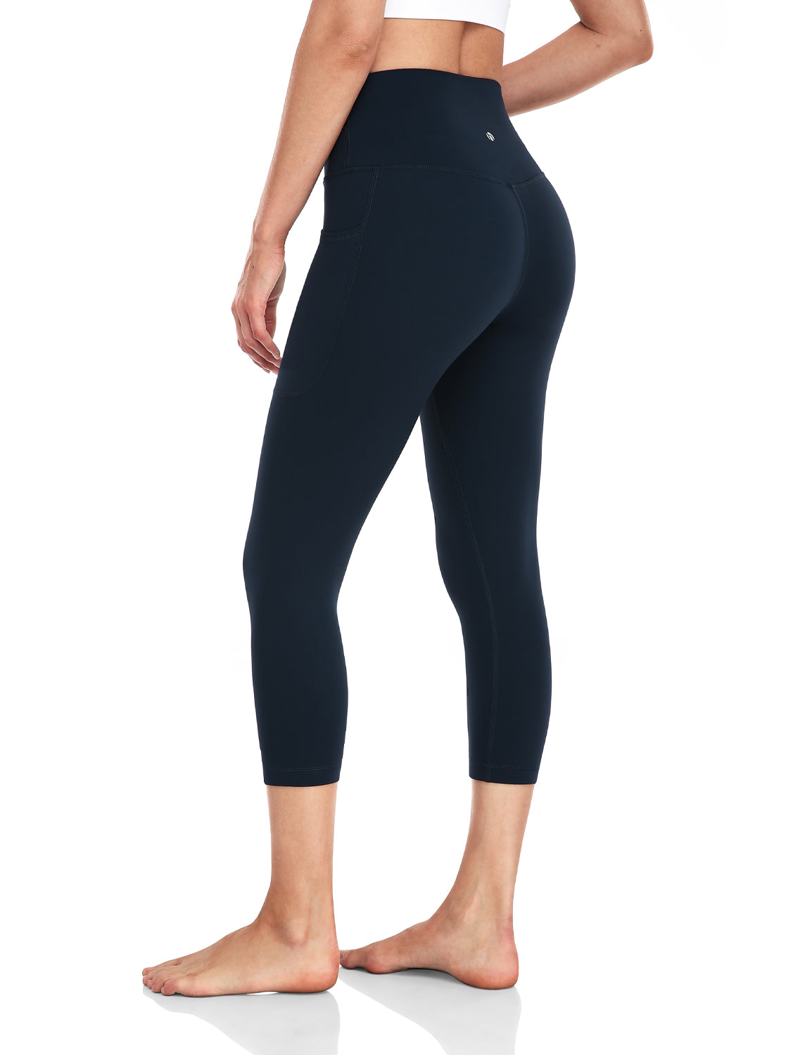 21 FeatherFit™ Capris Yoga Leggings Buttery Soft Non See-Through Tummy  Control Gym Tights With Hidden Pocket at Waist