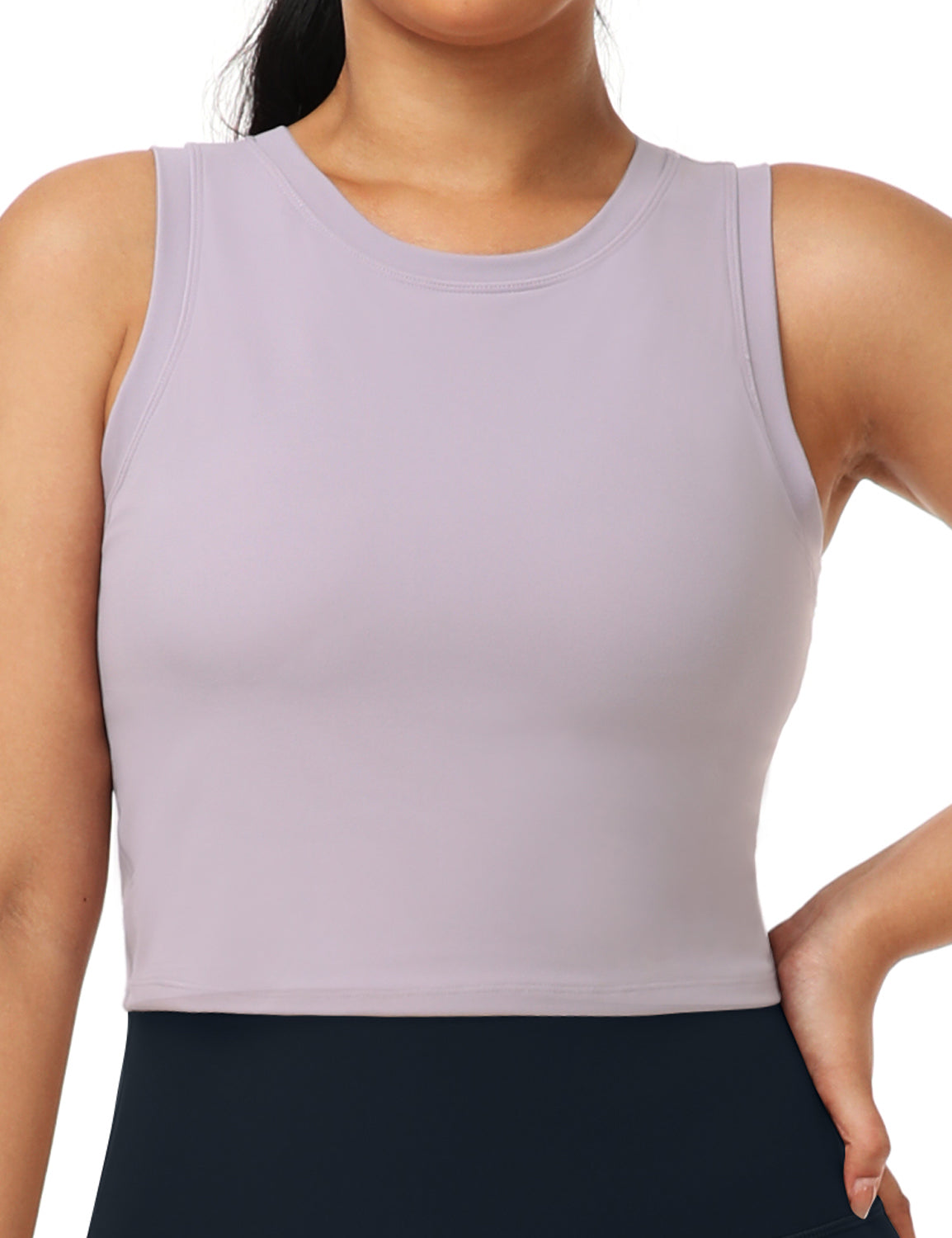 HeyNuts Wherever Crop Top Workout Tank Tops No Padding