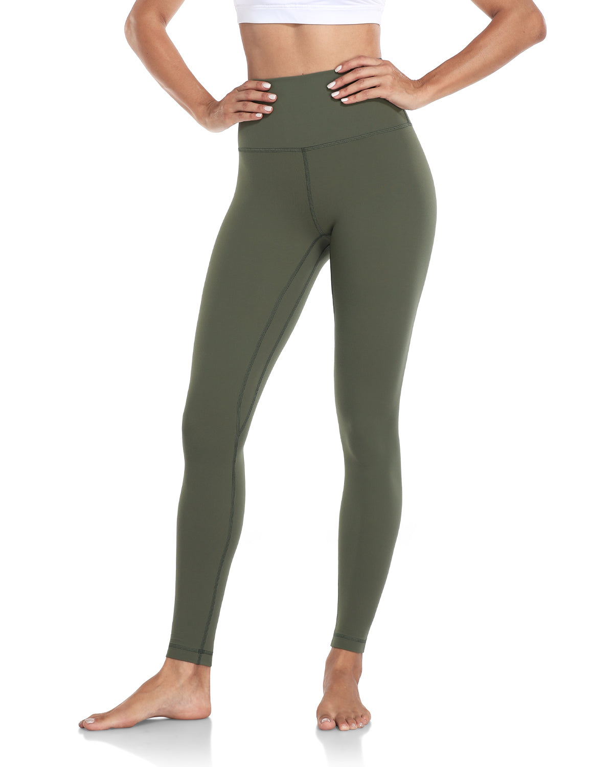 HeyNuts Essential/Work Out Full Length Yoga Leggings, Women's High Waisted  Workout Compression Pants 28'' [Video] [Video]